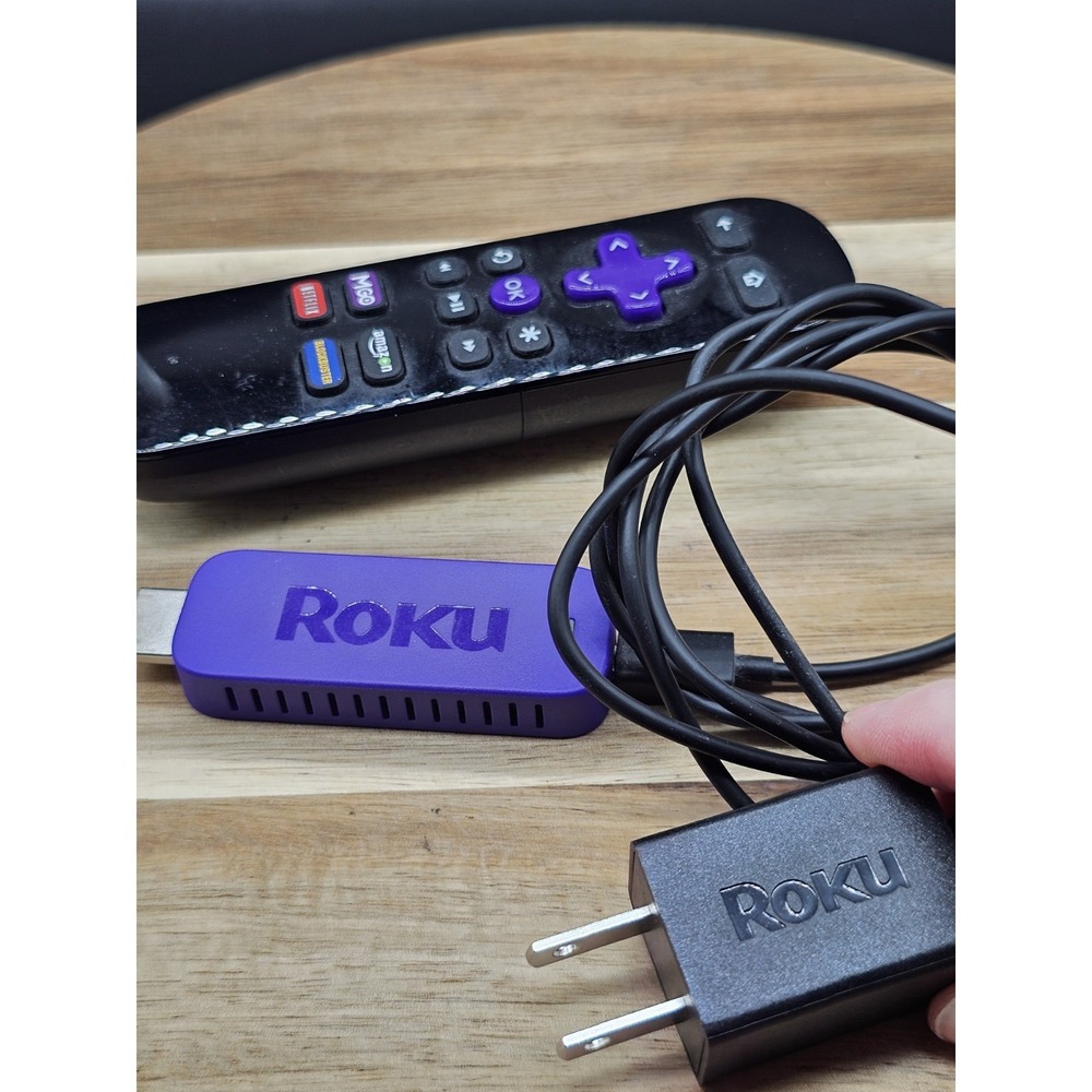 Roku Streaming Stick 4K with Remote & AC adapter - Tested
